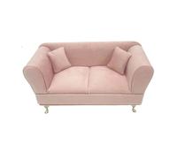Boîte Bijoux Forme Canapé Boîte à bijoux en forme de canapé | Luxe rose de mini présentoir d'anneau de boucles d'oreilles de divan avec des meubles de Chambre de miroir