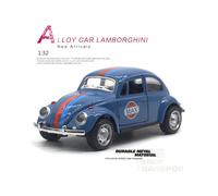 (Boîte bleue) 1:32 Volkswagen Beetle Alliage Voiture Moulée Sous Pression Métal Classique Jouet Modèle