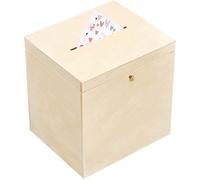 Boite Bois Enveloppes Naturel - CREATIVE DECO - Urne Mariage - Boite a Souvenirs Lettres
