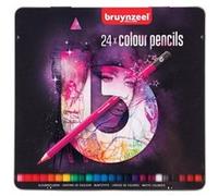 Boîte Bruynzeel Rose avec Crayons de Couleur 24 Pièces Rose G