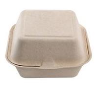 Boîte burger blanche en canne à sucre SANS PFAS 480 ml 500 unités Betik