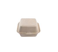 Boîte burger crème en canne à sucre de 155 x 160 x 80 mm 500 unités Betik