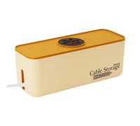 Boîte Câblée - Téléphone Organisateur Gestion Des Boîtes De Rangement | Organisation À Domicile Case De Stockage D'alimentation Du Chargeur Antidérapant | Boîtes De Rangement À Douille Pour Le Bureau