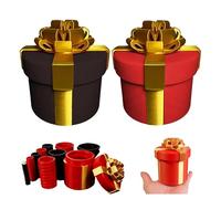 Boîte cadeau à vis emboîtable agaçante, Boîtes cadeaux emboîtables, Blague de boîte cadeau à vis for anniversaire, Noël, échange de cadeaux, Emballage cadeau humoristique(2pcs-B)