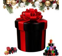 Boîte cadeau à vis emboîtables agaçante, puzzle farce réutilisable à 10 niveaux for argent et cadeaux, cadeau humoristique et original for anniversaires, Noël et décoration intérieure(A,7*7*8.6CM)