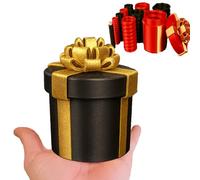 Boîte-Cadeau à vis emboîtée ennuyeuse, boîte à énigmes monétaires à vis réutilisable, boîte-Cadeau Surprise à 10 Couches pour Anniversaire, Noël et fête Amusante Black 10 x 10 x 12 cm