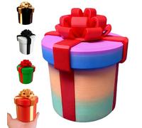 Boîte Cadeau à vis imbriquées ennuyeuses, Le Cadeau ennuyeux Difficile à Ouvrir, Emballage Cadeau de Farce réutilisable pour Un Jeu de fête Amusant d'anniversaire en espèces Neon+Middle Finger M