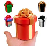 Boîte Cadeau à vis imbriquées ennuyeuses, Le Cadeau ennuyeux Difficile à Ouvrir, Emballage Cadeau de Farce réutilisable pour Un Jeu de fête Amusant d'anniversaire en espèces Red + Middle Finger M