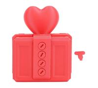 Boîte-cadeau agaçante avec vis, boîte à vis blague imprimée en 3D, contenant de monnaie et de cartes à puzzle hilarant pour hommes et femmes, boîte-cadeau surprise en PLA pour Noël (Rouge)