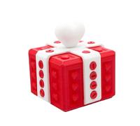 Boîte cadeau amusante avec vis,boîte à vis Prank, boîte cadeau vraiment agaçante,impression 3D, étui amusant pour cartes d'argent, boîtier nouveauté (Rouge)