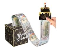 Boite Cadeau Anniversaire,Boîte Surprise d'argent d'anniversaire Boite Mystere Gift,Cadeau Personnalisé Rouleau d'argent d'anniversaire DIY Boite Surprise pour Les Parents,Amoureux et Amis