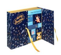 Boîte-cadeau Calendar Calendar, avènement rechargeable 24 jours Boîtes de Noël, calendriers de l'Avent vide 2025 | Décoration de vacances pour remplir votre propre cadeau