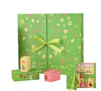 Boîte-cadeau Calendar Calendar, Conception Réutilisable, 33.5x30.5x8cm, Boîtes À Avènement Vides, Boîte À Rebours De L'Avent, Souvenir Festif, Idéal Pour Les Bonbons Et Les Bijoux