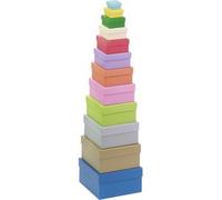 Boîte cadeau 'Carré', tailles/couleurs assorties