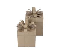 Boîte Cadeau Carrée 26 X 26 X 27 Cm 2 Pcs