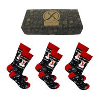 Boîte cadeau chaussettes Noël Xact hommes - EU 41-46 (lot de 3)
