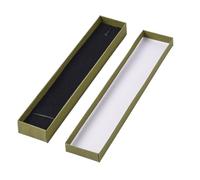 Boite Cadeau Coffret cadeau en carton for bijoux, 2 pièces, boîte rectangulaire, Bracelet, collier, Nail Art, bricolage, emballage de, organisateur rangement, couleurs mélangées(T 21x4x2cm)