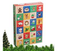 Boîte cadeau compte à rebours Noël | Boîte d'emballage jouets démontable, calendrier de l'Avent par emballage - pour , adultes, filles, femmes, hommes, famille, vacances, salle de classe