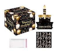 Boîte cadeau d'anniversaire mystère pour cadeaux en argent, boîte cadeau d'anniversaire, boîte surprise, cadeau en argent, décoration de gâteau, emballage pour cadeaux en argent