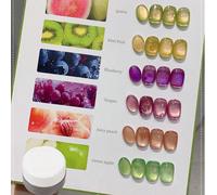 4 pièces / 5 pièces par set Magnet chat avec yeux de lapin mignon, force magnétique supraconductrice. Vernis à ongles, gel, fournitures pour ongles idéales pour le nail art DIY à la maison ou en cadea