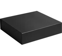 Boîte cadeau de luxe à clapet, boîte magnétique plastifiée mate NOIR Format 15x15x5cm 10 pcs.
