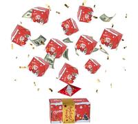 Boîte cadeau de Noël - Boîte pliante pour argent, design pop-up a, coffret cadeau créatif | Fournitures de Noël parfaites pour les anniversaires d'anniversaire, propositions de San, r