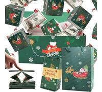 Boîte cadeau de Noël en espèces, boîte surprise en forme d'explosion, pliable et rebondissante