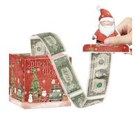 Boîte-cadeau de Noël en espèces Joyeux 2026 Nouvel An Décoration Surprise Argent Tirant Boîte Navidad Père Noël Cad