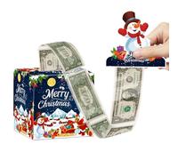 Boîte-cadeau de Noël en espèces Joyeux 2026 Nouvel An Décoration Surprise Argent Tirant Boîte Navidad Père Noël Cad
