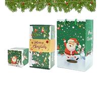 Boîte Cadeau de Noël pour Argent | Enveloppe Rebondissante Emballée pour Fête de Noël,Contenant Décoratif pour Cartes Photo Bonbons Célébrations Pendaison de Crémaillère Chocolat