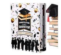Boîte cadeau de remise de diplôme 2026 - Avec plusieurs compartiments vides, boîtes de rangement pour collations - Pour , adultes, diplômés, lycées, collèges, célébrations, anniversaires,
