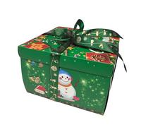 Boîte-cadeau d'explosion à 5 couches avec ruban à nœud, conteneur surprise pour scrapbooking, pour Noël, anniversaire, bijoux, collations, stockage de photos Vert
