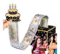 Boîte cadeau en argent surprise - Boîte de détenteur de trésorerie en retrait, emballage cadeau créatif, tiroir en argent caché avec fente à pop-out | Boîte-cadeau amusante pour les fêtes d'annive