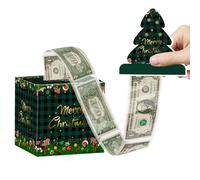 Boîte-Cadeau en espèces de Noël, Décoration Joyeux 2026 Nouvel an, Boîte de tirage d'argent de Santa Surprise