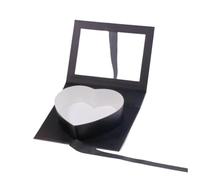 Boîte cadeau en forme de cœur, Boîte cadeau multicolore en forme de cœur à remplir(Black With Window)
