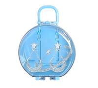 Boîte cadeau en forme de valise - 10 cm - Cadeau personnalisé pour mariage, voyage, fête prénuptiale et décoration de fête - Rose, bleu, blanc et jaune