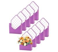 Boîte cadeau en forme d'enveloppe pour fleurs - 10 pièces pour occasions festives pliantes et élégantes - Boîte pliante en enveloppe pour bouquet de fleuriste | Convient pour femme, petite amie, roses