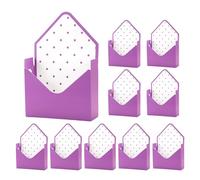 Boîte cadeau en forme d'enveloppe pour fleurs | 10 pièces pour occasions festives pliantes et élégantes - Boîte pour cadeaux de fête avec emballage à la main - pour femme, mère, femme, anniversaire