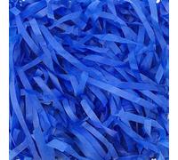 Boîte-cadeau en papier en coton, Cut Shredded Paper Gift Hamper Fillers Multicolor 100g/200g/500g(Deep Blue,100g)