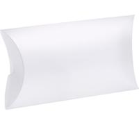 Boîte cadeau en plastique Pillow-Pack, Frosty Boîte cadeau en plastique polypropylène, format 27x5x15cm BLANC FORSTED 10 pcs.