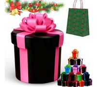 Boîte cadeau ennuyeuse à vis imbriquées - Boîte de farce imprimée 3D pour argent et surprises, cadeau puzzle amusant pour les anniversaires, Noël, éléphant blanc, ou pour rendre fous vos amis et