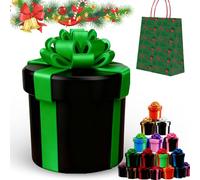 Boîte cadeau ennuyeuse à vis imbriquées - Boîte de farce imprimée 3D pour argent et surprises, cadeau puzzle amusant pour les anniversaires, Noël, éléphant blanc, ou pour rendre fous vos amis et