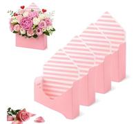 Boîte-Cadeau Enveloppe Saint-Valentin, Coffret Romantique En Forme d'Enveloppe, Boîte à Bouquet Fleuriste pour Décoration de Mariage, Anniversaire, Fête & Demande en Mariage(Pink-1,4pcs)