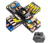 Boîte cadeau explosion à faire soi-même, boîte à explosion à 5 couches avec ruban, étui surprise, carton cadeau, scrapbooking pour cadeaux, boîtes d'explosion, boîtes d'explosions créatives pour