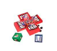 Boîte cadeau explosion à faire soi-même, boîte à explosion à 5 couches, boîte à goûter avec ruban adhésif et ruban, récipient créatif pour scrapbooking, anniversaire, Saint-Valentin, cadeau unique