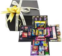 Boîte cadeau explosive à faire soi-même, boîte à explosion à 5 couches pour collations avec ruban et ruban, boîtes de scrapbooking, album photo, cadeaux photo, cadeau surprise créatif pour