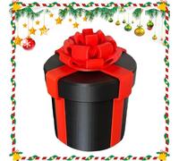 Boîte Cadeau Imbriquée à Vis Impression 3D Casse Tête Argent | Boite Puzzle Farce Multi Couches Plastique PLA pour Carte Cadeau Bijoux Blague Originale Flacon Noel Anniversaire