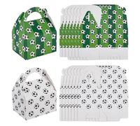 Boite Cadeau Nniversaire Lot de 16 mini boîtes à friandises en carton for fête de football, bonbons, biscuits