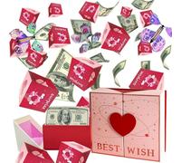 Boîte cadeau papillon explosion - Boîte cadeau surprise DIY avec papillons volants - Boîte pop-up pour anniversaire, Saint-Valentin, mariage, femme et homme (B)