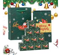 Boîte cadeau pop-up en espèces Coffret cadeau en argent de Noël Ensemble de boîtes décoratives avec argent explosif Boîte cadeau pliable avec enveloppe rouge